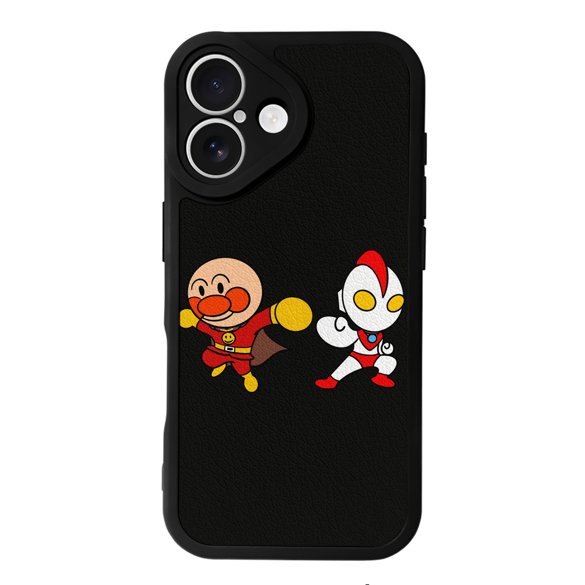 （画像用） アンパンマン Anpanman 【iPhone 16シリーズ対応】シリコンスマホケース（レザー調） 材質：シリコン